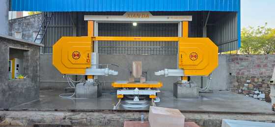 Máquina de sierra de alambre de diamante CNC de alta velocidad y 4 ejes XIANDA para corte de precisión de piedra