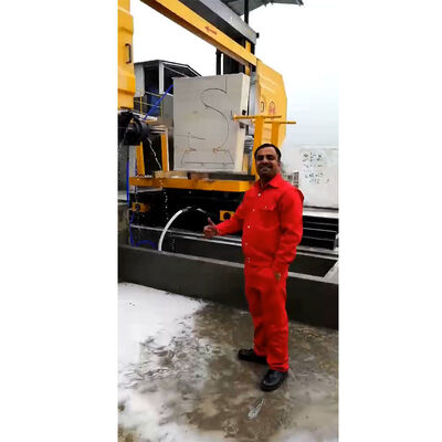 Máquina automática de sierra de hilo de diamante CNC de 5 ejes para cortar y dar forma a bloques de mármol y granito