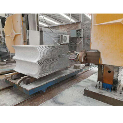 Máquina de sierra de alambre de diamante CNC de 4 ejes para perfilado de piedra complejo