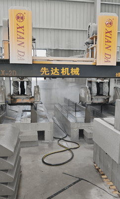 Máquina de corte y fresado de piedra CNC de tipo puente de doble viga
