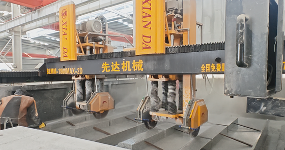 Máquina de corte y fresado de piedra CNC de tipo puente de doble viga