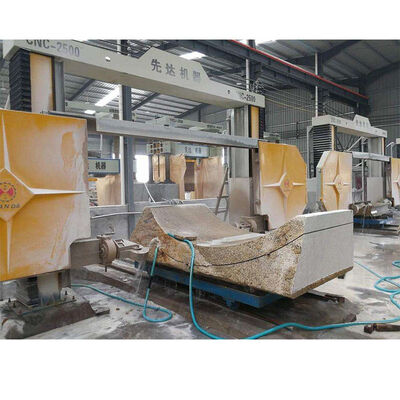 Máquina de sierra de hilo diamantado CNC de alta resistencia para perfilado de bloques de piedra grandes y corte de formas especiales