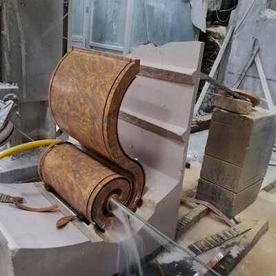 Máquina de sierra de hilo diamantado CNC de alta resistencia para perfilado de bloques de piedra grandes y corte de formas especiales