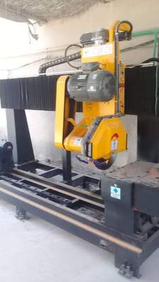 Máquina de corte de balaustres de dos piezas con control PLC/CNC para mármol y granito