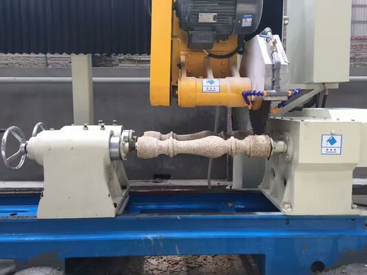 Máquina de corte de balaustres de dos piezas con control PLC/CNC para mármol y granito