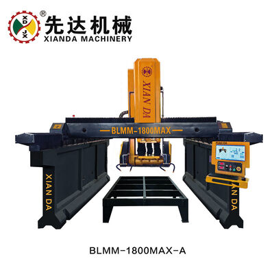 XIANDA BLMM‐1800MAX‐A/B Máquina de fresado de línea de corte de piedra de puente de doble viga CNC de 3 ejes para perfiles de piedra de granito y mármol de forma especial
