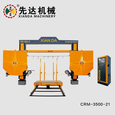 CRM‑3500‑21 / CRM‑3500‑22FW Máquina cortadora de hilo diamantado CNC de 4 ejes para corte de losas en arco y columnas romanas de piedra