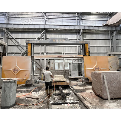CRM‑3500‑21 / CRM‑3500‑22FW Máquina cortadora de hilo diamantado CNC de 4 ejes para corte de losas en arco y columnas romanas de piedra