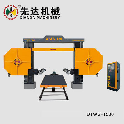 XIANDA DTWS-1500 DTWS-2000 Máquina de sierra de hilo diamantado CNC de 4 ejes, máquina de corte y perfilado de piedra para lápidas para granito, mármol y formas especiales