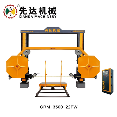 15 kw Diamond Wire Saw Machine with PLC Intelligent Control for 3500×3500×2100mm Stone Block Dividing
