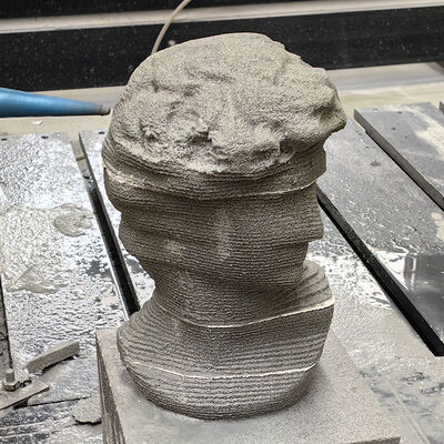 Líder 1500 1500CM 5 Ejes Centro de mecanizado de piedra CNC Granito Mármol Cuarzo Corte Equipo de fresado para la columna romana de la encimera