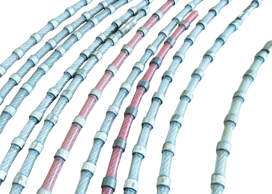 Línea de mármol velocidad de la piedra 25-35m/S de Diamond Coated Wire Saw For del bloque