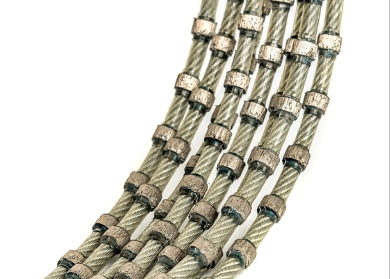 La preparación del bloque del granito equipa a Diamond Wire Cutting Rope 11m m 40 gotas por el metro