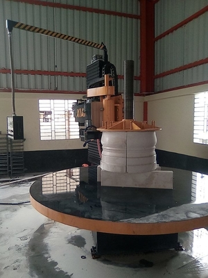 base del casquillo de la columna de la cortadora de la piedra de 2500m m que perfila la máquina