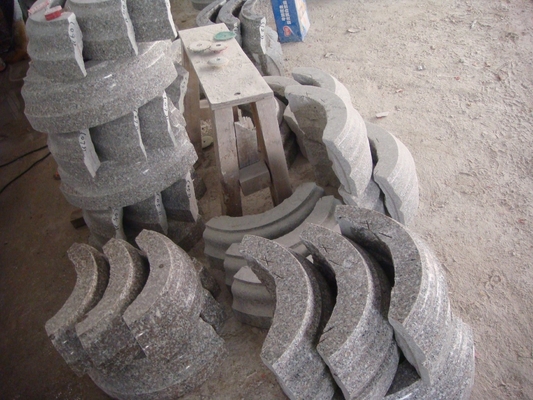 base del casquillo de la columna de la cortadora de la piedra de 2500m m que perfila la máquina