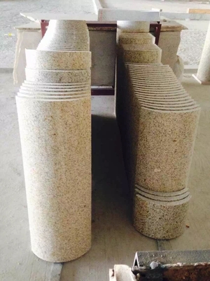 Máquina pulidora de la columna de la cortadora de la losa circular de piedra del PLC