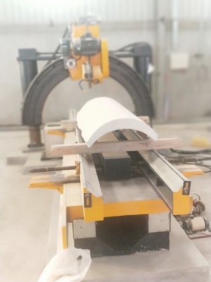 Máquina de proceso automática de Roman Pillar Slot Stone Cutting 7.5kw