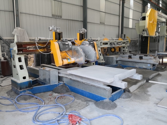 Cortadora automática de borde de la piedra de cuatro rebanadas para la losa 1500m m de la columna