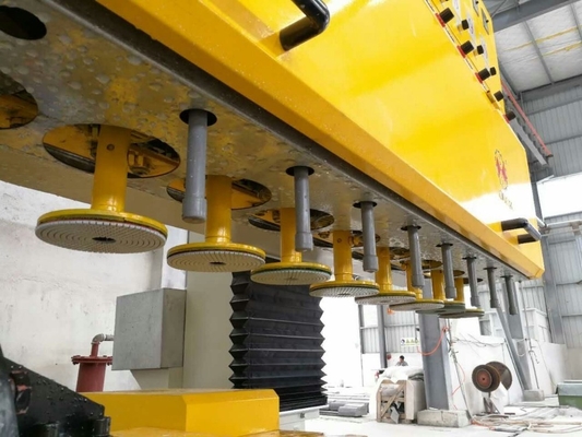 Máquina pulidora de la losa circular de la piedra del PLC para procesar la columna hueco