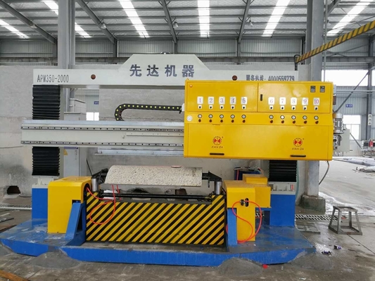 Máquina pulidora de la losa circular de la piedra del PLC para procesar la columna hueco